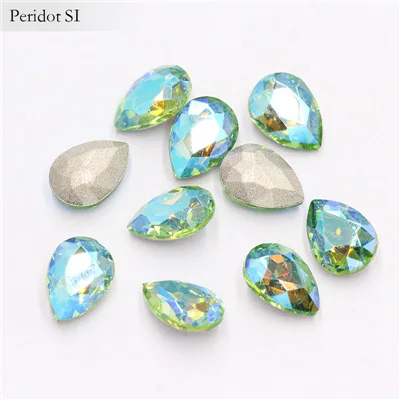 50Pcs/Lot 3D Nail Art Rhinestones Shining Color Nail Rhinestone Gem 3D Crystal For Nail Art Stone Gold Diamond Glass Manicure De