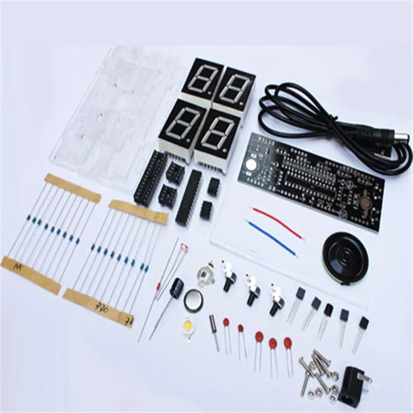 CNIKESIN DIY цифровые часы люкс голос хронометрические запчасти светодио дный led