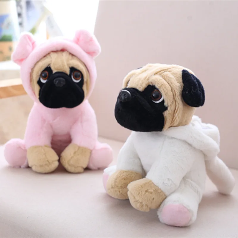 

20CM Stuffed Simulation Dogs Plush Sharpei Pug Lovely Puppy Pet Toy Plush Animal Toy Children Kids Birthday Christmas Gifts