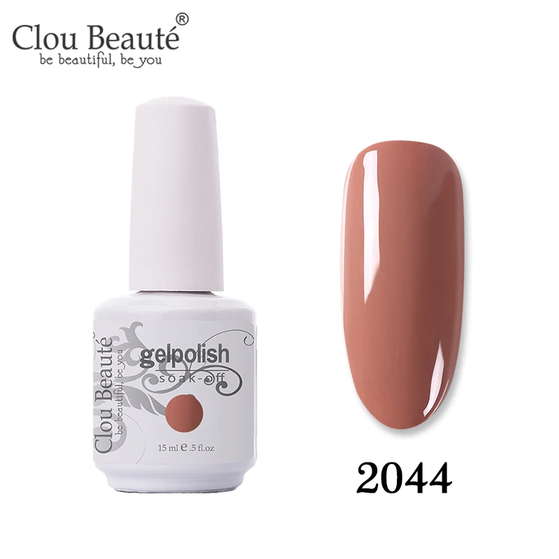 Clou Beaute лак для ногтей УФ-Гель-лак для ногтей для маникюра полуперманентный лак Гибридный гвоздь впитывающий Гель-лак для ногтей - Цвет: 2044