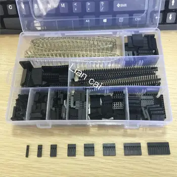 

1450Pcs/Set 2.54mm Dupont Connector Kit PCB Headers Male Female Pins Electronics