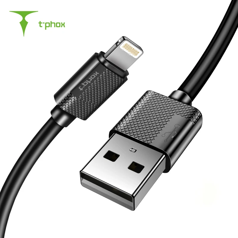 Usb кабель T phox для iPhone зарядный 5 6 7 8 X Шнур 2.4A Max|Кабели мобильных телефонов| |