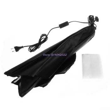 

50x70cm Studio Light Photography Softbox Umbrella Fr 4 Socket E27 Lamp Bulb Head
