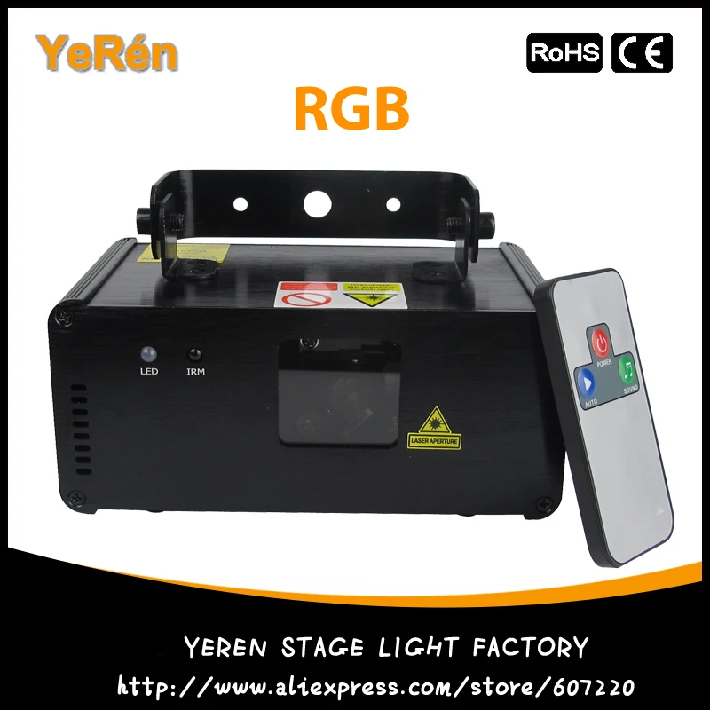 

Micro Ray DMX512 Laser Lights RGB Color Remote Control