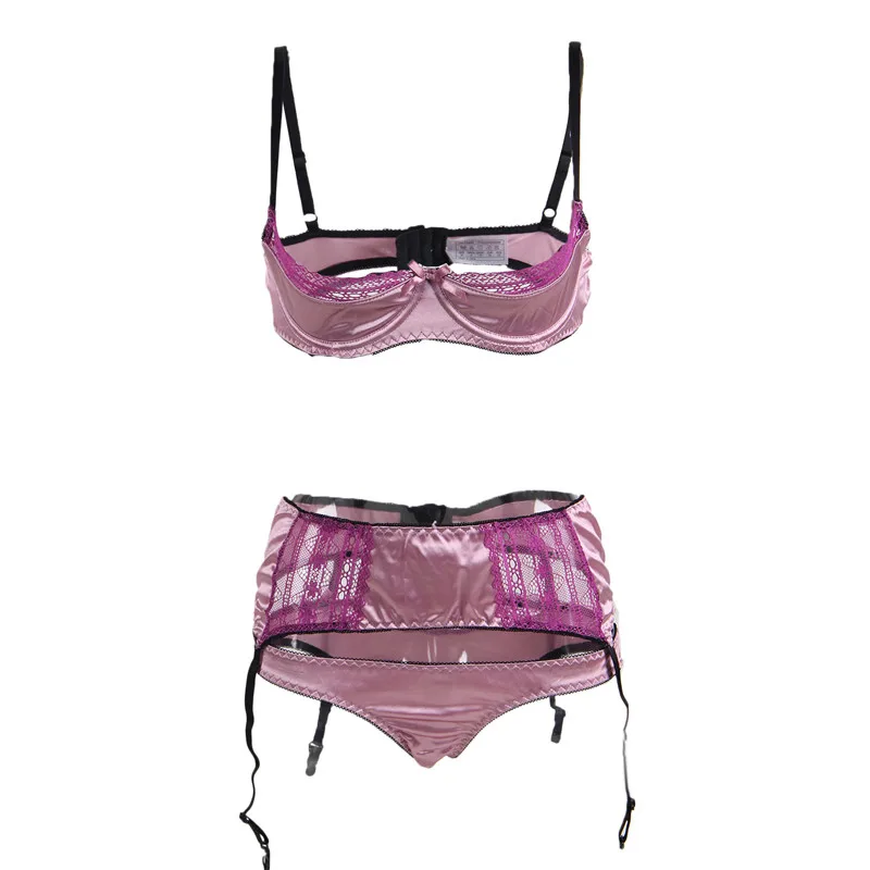 Plus Size Sexy Erotic Underwear Underwire Open Cup Bra Set Lingerie with Garters M~5XL Sex Clothes G-String Plus Size Sexy Erotic Underwear Underwire Open Cup Bra Set Lingerie with Garters M~5XL Sex Clothes G-String