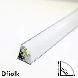 DHL 1 м светодиодная алюминиевая полоса профиль для 10 мм pcb 5050 5630 LED полоска для дома алюминиевый профиль с крышкой Торцевая заглушка и зажимы