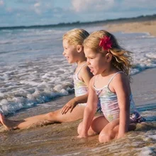 Детский купальный костюм с принтом, бикини для маленькой девочки, купальный костюм для маленькой девочки