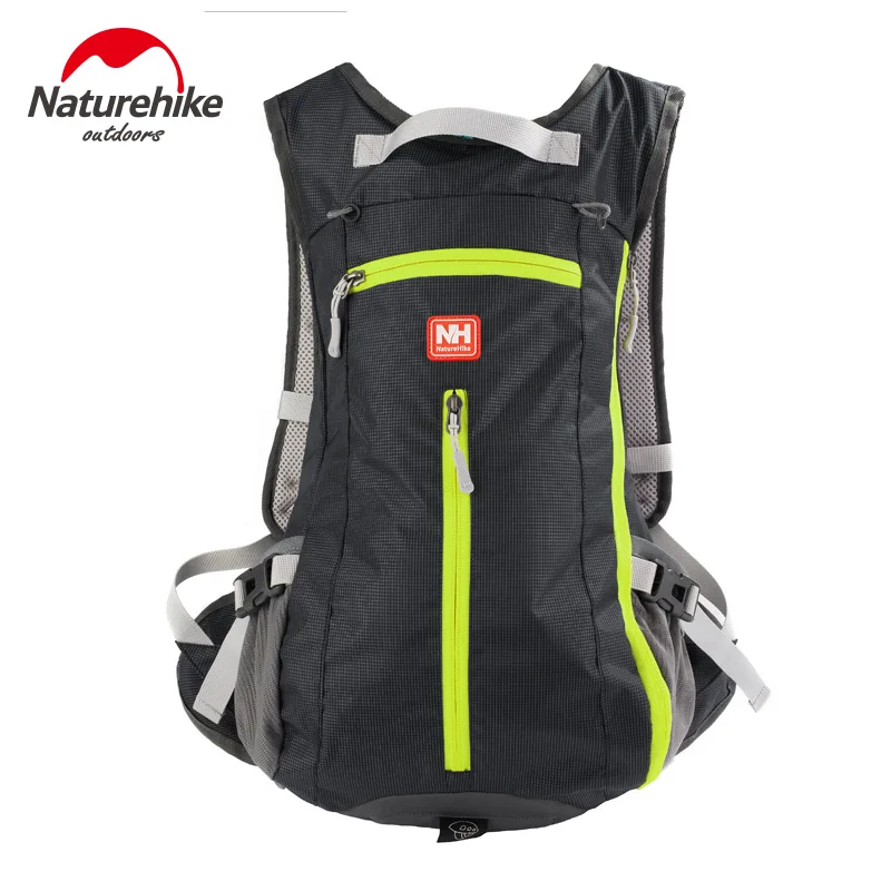 Naturehike NH15C001-B рюкзак для велоспорта, рюкзак, рюкзак, встроенный шлем, Сетчатая Сумка для кемпинга, пешего туризма, путешествий - Цвет: Black