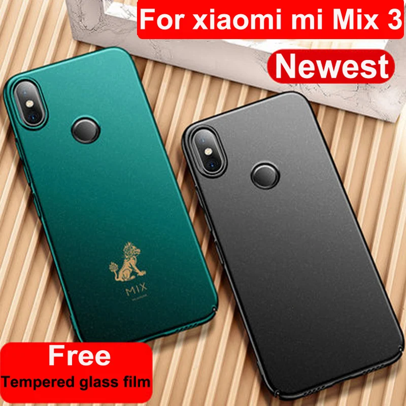

Green For xiaomi mi Mix 3 case Mix3 beast Forbidden City Edition Hard PC Frosted cover For xiaomi mi Mix3 Protective case