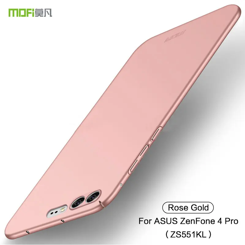 MOFI чехол для телефона для ASUS Zenfone 4 Pro ZS551KL полный защитный ультра тонкий чехол s Capas противоударный задний Чехол ZS551KL - Цвет: RoseGold