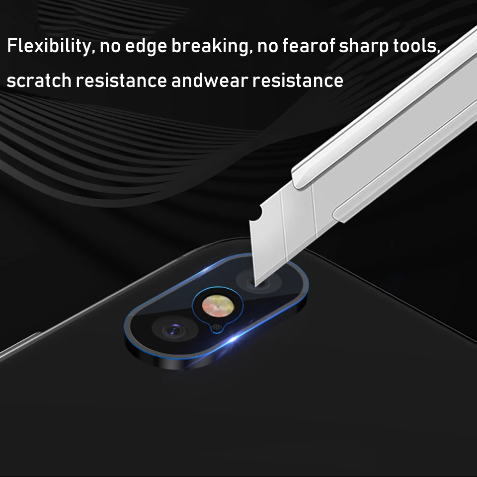 Закаленное стекло для iPhone X XS MAX 8 7 Plus 6 6S PLUS Защитное задней камеры Защитная пленка