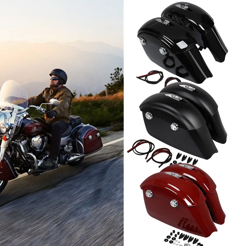 Motorcycle Moto Saddle Bag Trunk Electronic Latch Key For Indian