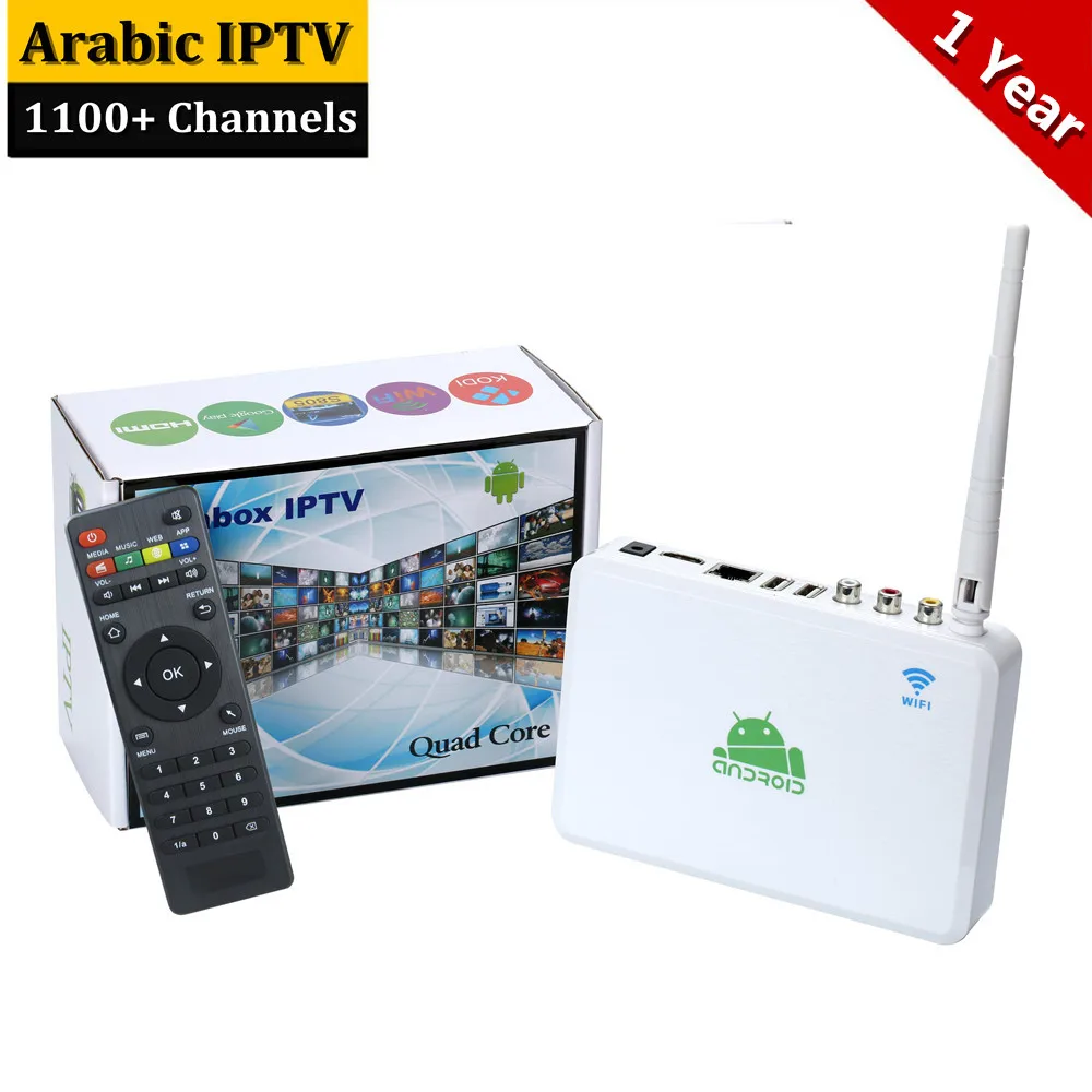 

1100 Plus Channels Arabic IPTV Box Fast and Stable Live TV Media Player Support Arabic French US UK Channels Android TV Box