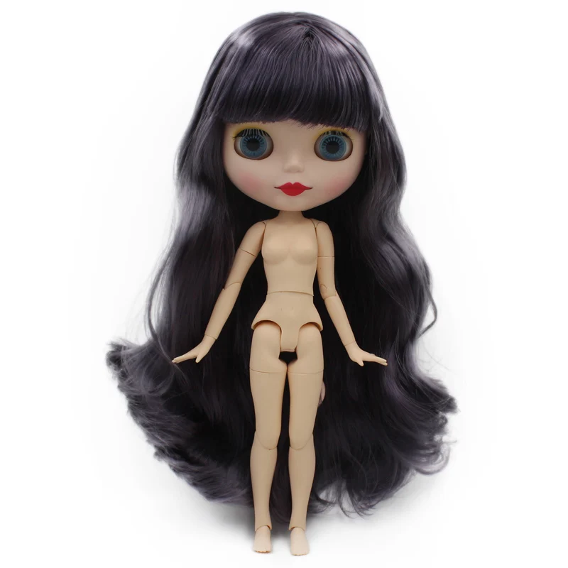 Шарнирная кукла Blyth, Neo Blyth кукла Обнаженная Заказная матовое лицо куклы можно изменить макияж и платье DIY, 1/6 шарнирные куклы NO49 - Цвет: NO.47