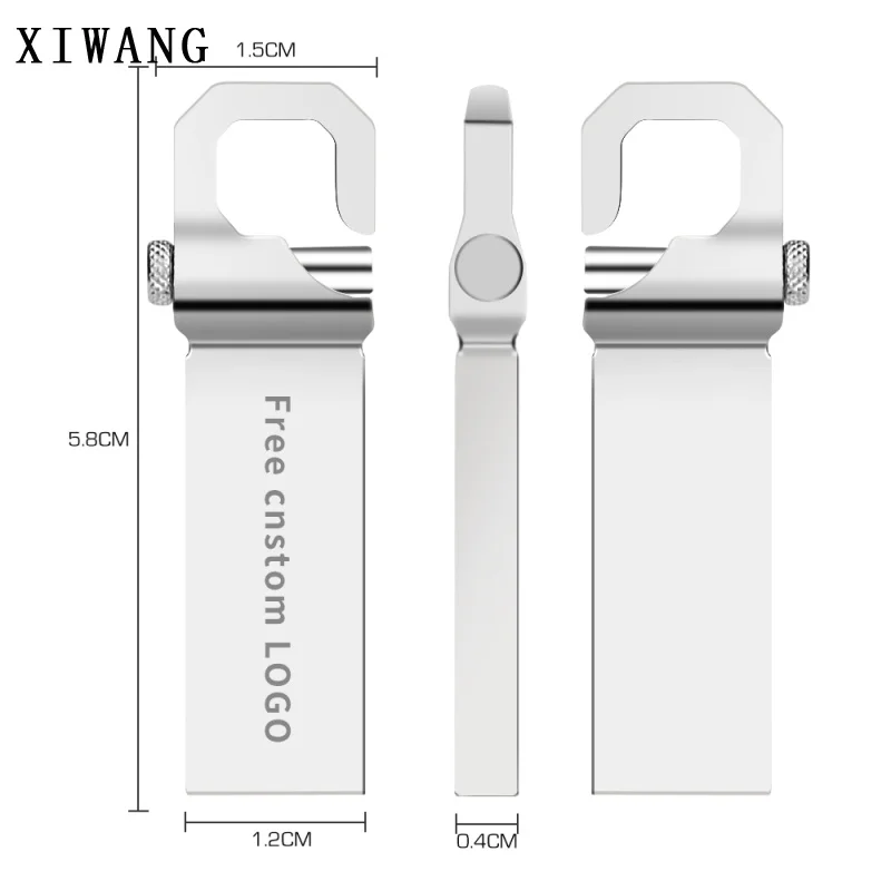 USB флеш-накопитель 64 Гб 2,0, металлическая Флешка 16 ГБ 128 ГБ 8 ГБ 4 ГБ, USB флешка, высокоскоростной флеш-накопитель 32 ГБ, USB флеш-браслет с логотипом на заказ