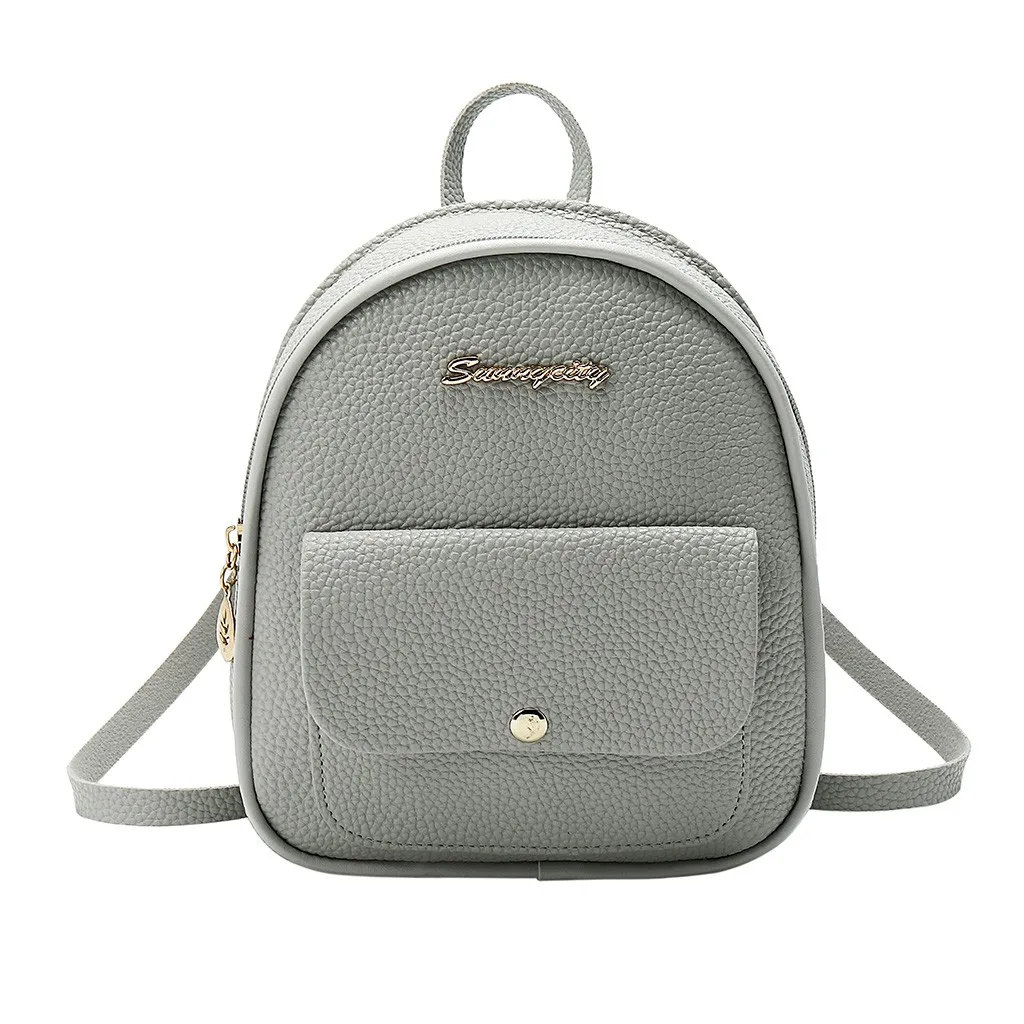 Дизайнерский рюкзак для женщин, мини Мягкий сенсорный многофункциональный маленький рюкзак для женщин, женская сумка на плечо, школьный рюкзак для девочек# P - Цвет: C