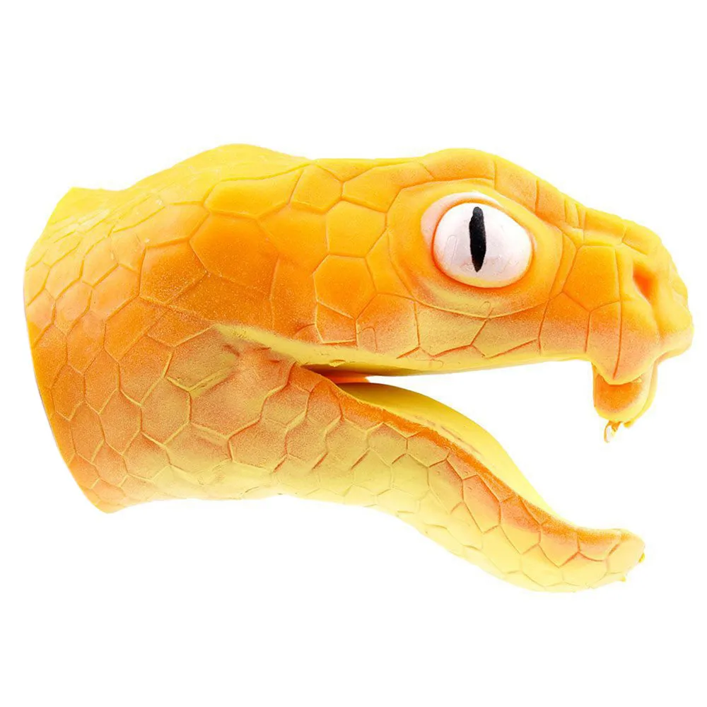 

100% brand new Halloween Viper Animal Hand Puppet Baby Infant Toy Silica Gel Spoof Props Toys Finger Toys Cat T516