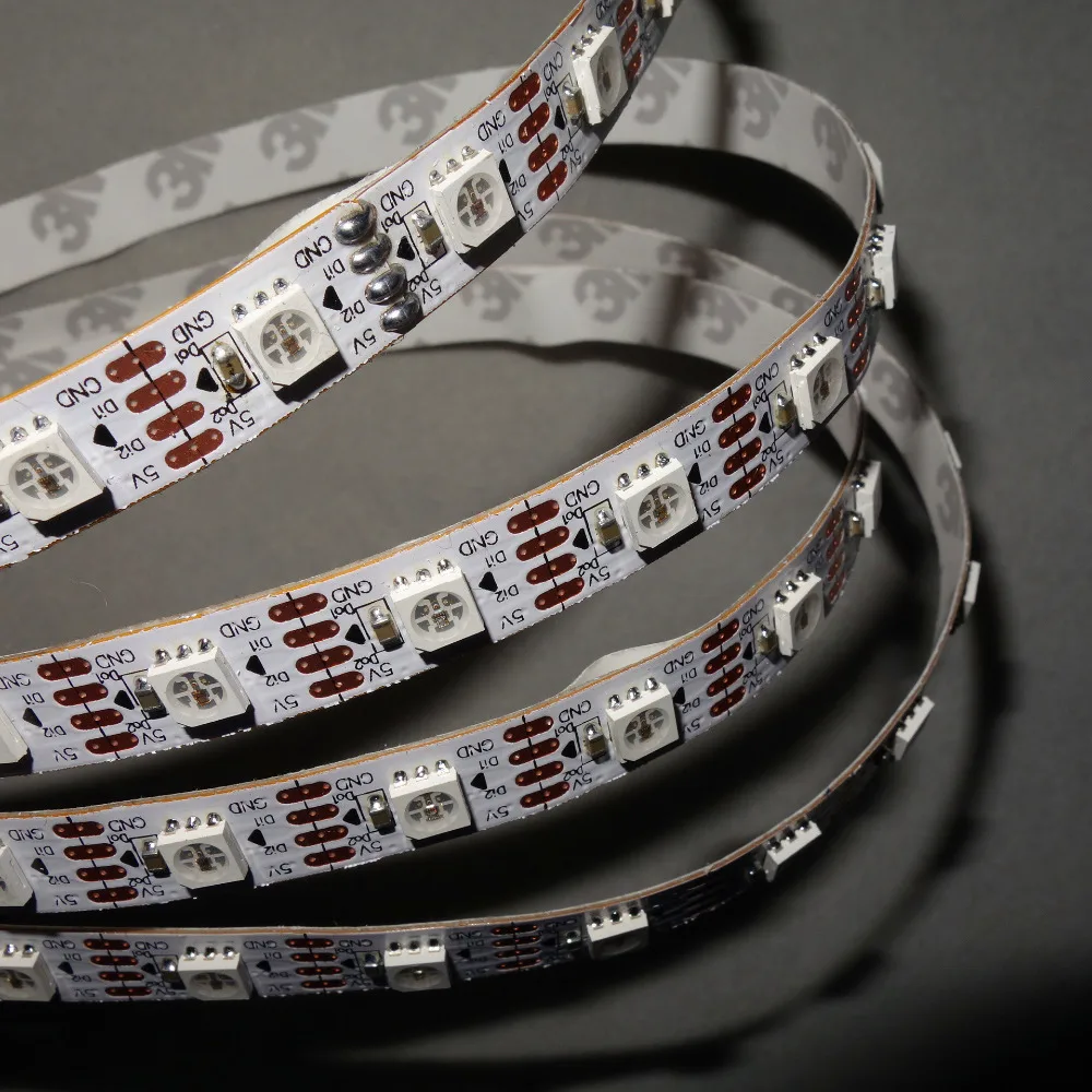 Адресная 4m 60 Светодиодный s/m DC5V SK6822-RGB светодиодная Пиксельная лента не