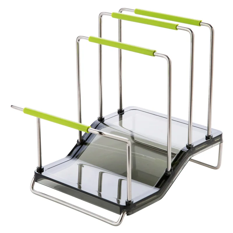 Stainless steel lid shelf put cutting board shelf anvil rack kitchen table board storage rack knife shelf plate rack