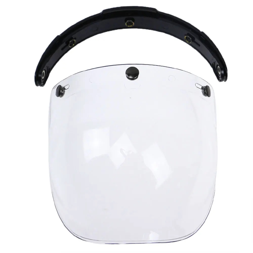 

New Motorcycle Motorbike Helmet Lens Bubble Shield Visor With 3 Snaps High Quality