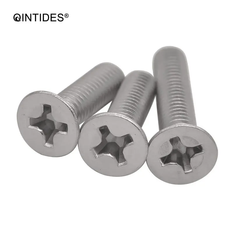 QINTIDES M1 M1 2 M1 4 M1 6screw Cross Recessed Flat Head Screws 304 