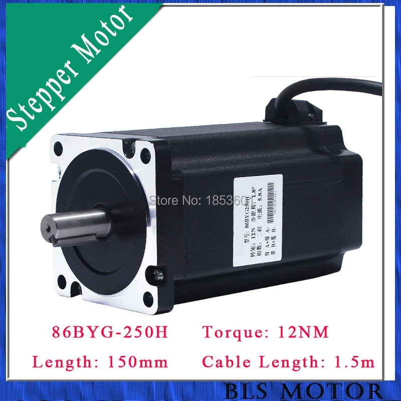 86x150 мм шаговый двигатель Nema 34 Для CNC-станка длина корпуса маршрутизатора 86BYG250 |