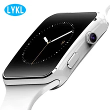 2018 LYKL Bluetooth Smart Watch X6 Sport Passometer Smartwatch with Camera Support SIM Card Whatsapp Facebook for Android Phone