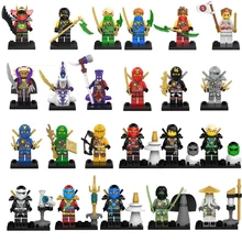 Action Figure Compatible LegoINGlys NinjagoINGlys Golden Ninja Heroes Minifigs With Motorcycle Skylor Lloyd ZX Buliding Blocks the ninjagoes movie temple weapon ninja blocks kai lloyd nya action figure set compatible legoinglys gift for kid friends