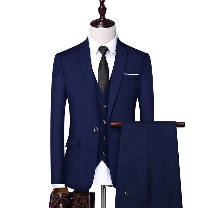 New Mens Suits Dress Elegant Designs Casual Business 3 pieces Suit Men Wedding Party Jacket Vest & Pants Slim Tuxedo For Man New Mens Suits Dress Elegant Designs Casual Business 3 pieces Suit Men Wedding Party Jacket Vest & Pants Slim Tuxedo For Man