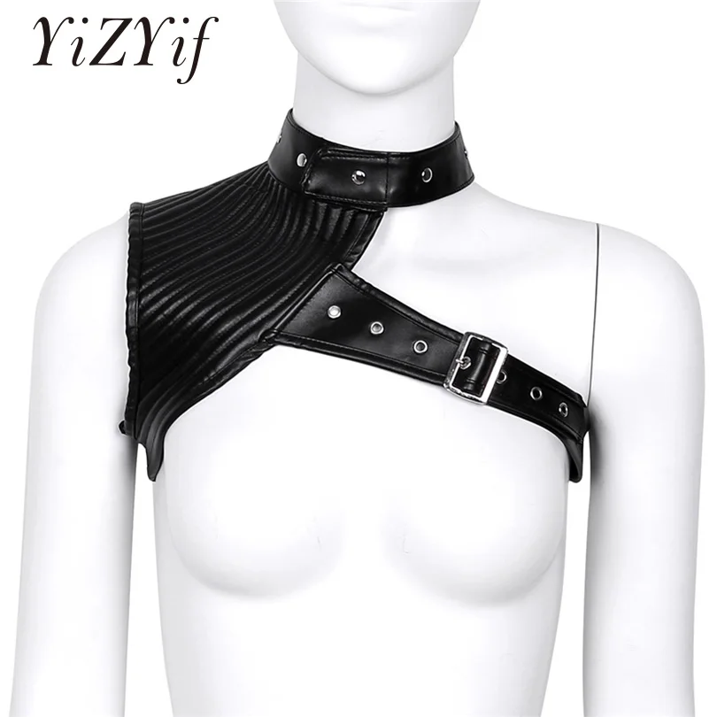 YiZYiF Фетиш для женщин корсет бюстье стимпанк готический сильный Wetlook костюм из искусственной кожи средства ухода за кожей Шеи zentai пояс верности
