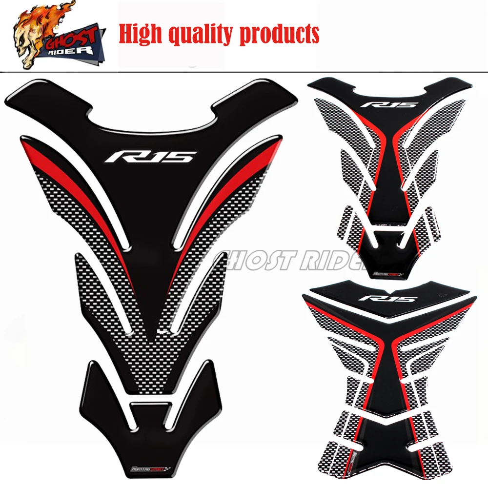 

3D Universal Motorcycle Tank Pad Protector Decal Stickers Case for Yamaha R15 Tracer YZF-R15 2010-2017 Tank