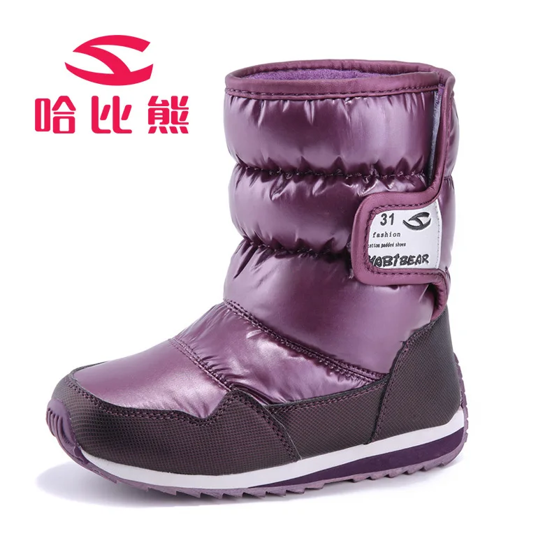 

PU Leathere Kids Winter Snow Boots For Girls Scarpe Ragazze Warm Anti Slip Australian Boots Children Girl Shoes TX151