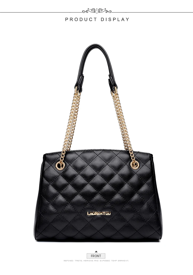 Бренд Laorentou Женская, с бриллиантами, плетеная разрезная кожаная сумка элегантная женская мода цепи сумки на ремне большой Ёмкость стильные сумки