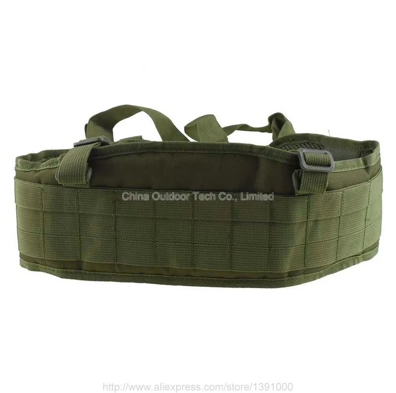Günstige Tactical Getriebe MOLLE Padded Taille Gürtel Mens Airsoft Kampf Strumpf Einstellbare Jagd Taille Unterstützung Armee Militär Gürtel