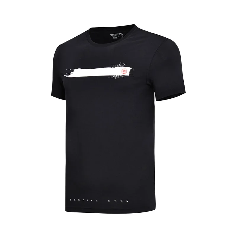 Мужская баскетбольная футболка LI Ning Спортивная из 100% хлопка с дышащей подкладкой
