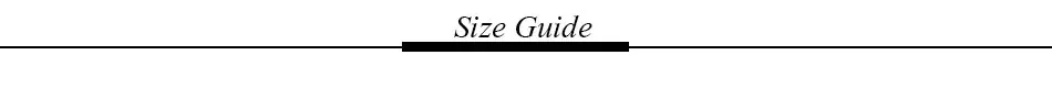 1-Size Guide