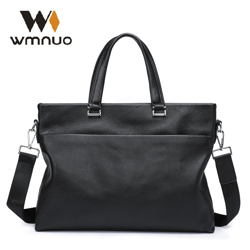 Портфель Wmnuo мужской из натуральной воловьей кожи повседневная сумка для