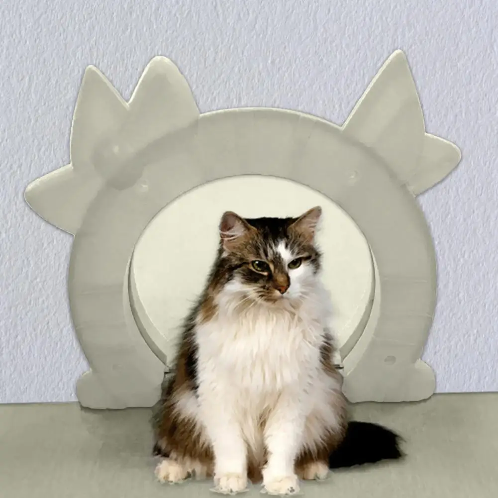 

Pet Cat Puppy Dog Interior Door Pet Cat Free Access Door For Home White