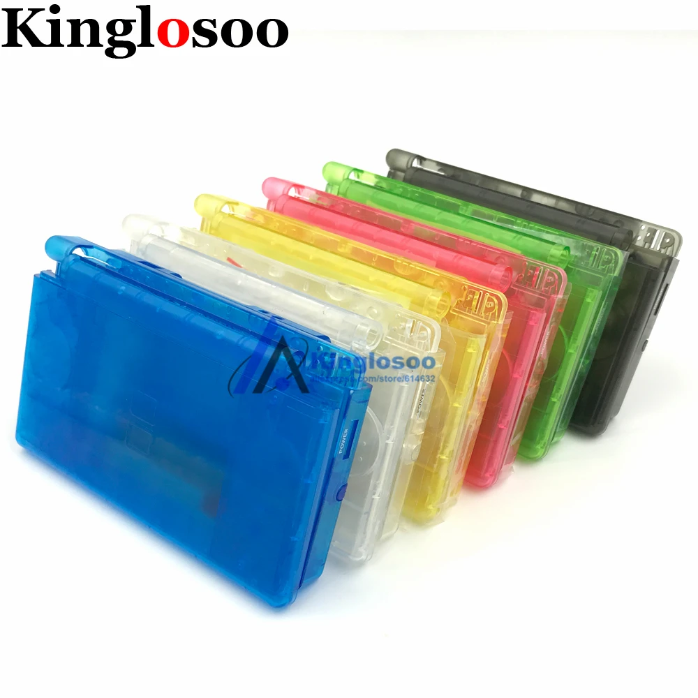 

Clear blue green red full set housing shell case cover w/ button kit screwdriver for DS Lite DSL replacement part