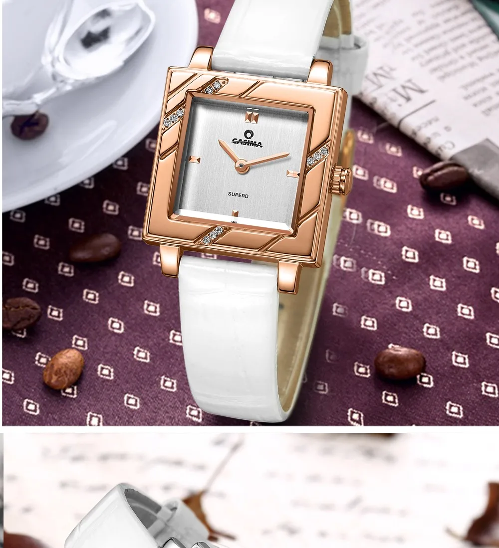 CASIM 2018 Элитный бренд женские браслет часы Мода ослепительной красоты дамы кварцевые наручные часы водонепроница 2611
