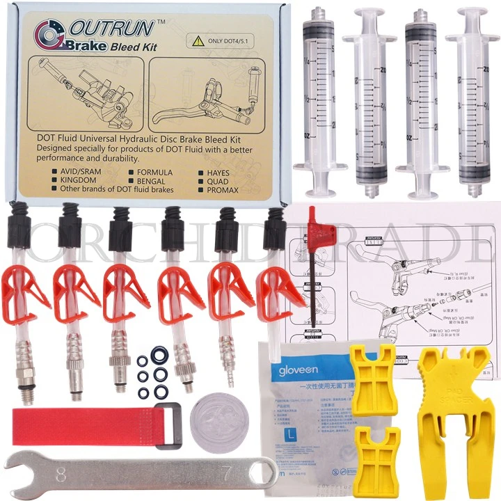 Велосипед гидравлический дисковый тормоз Bleed Kit инструмент для SRAM направляющий уровень AVID ELIXIR сочный код формула HYGIA USAGI HAYES EOOZ