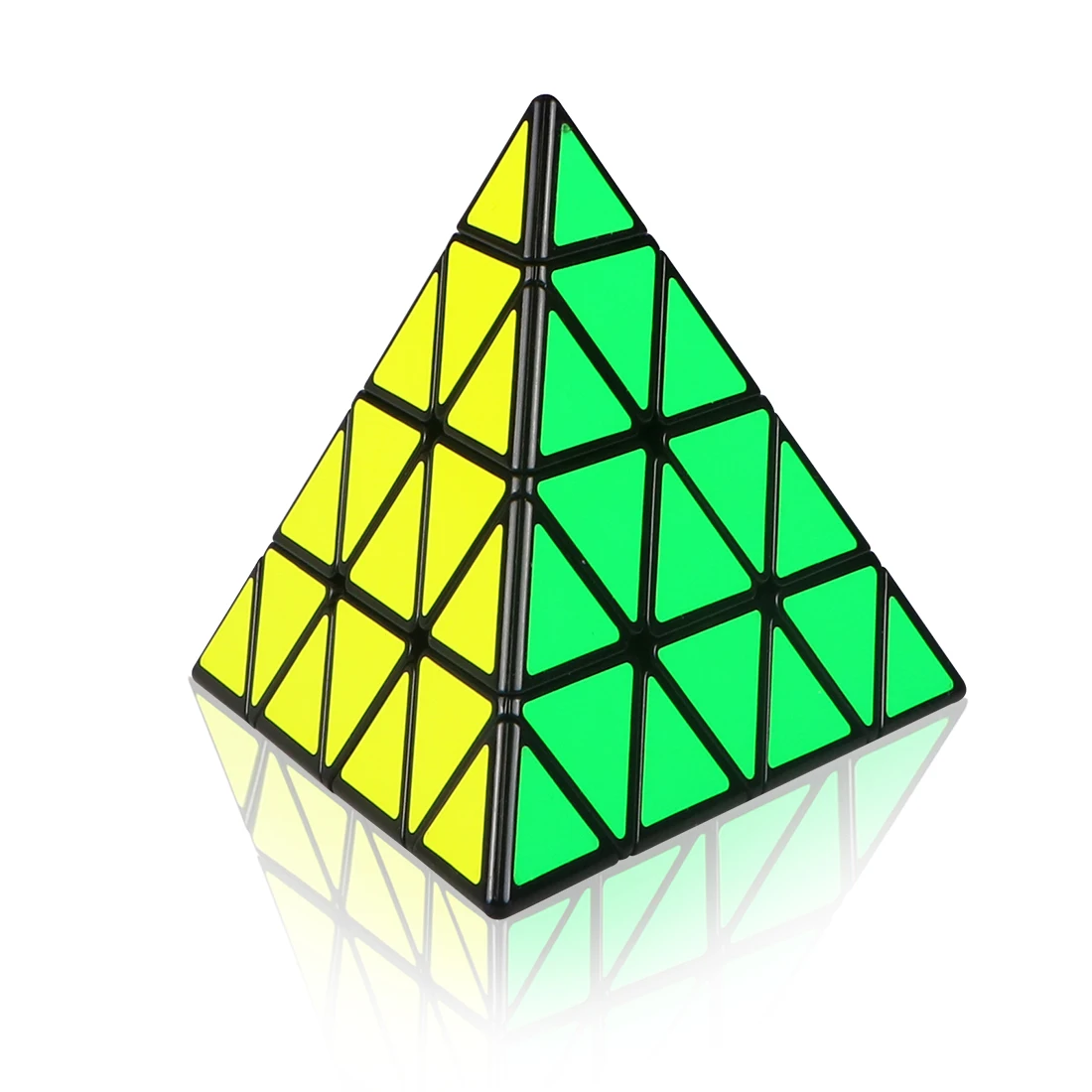 Qiyi Mofangge 4*4*4 Пирамида волшебный куб Развивающие игрушки для тренировки мозга-красочные
