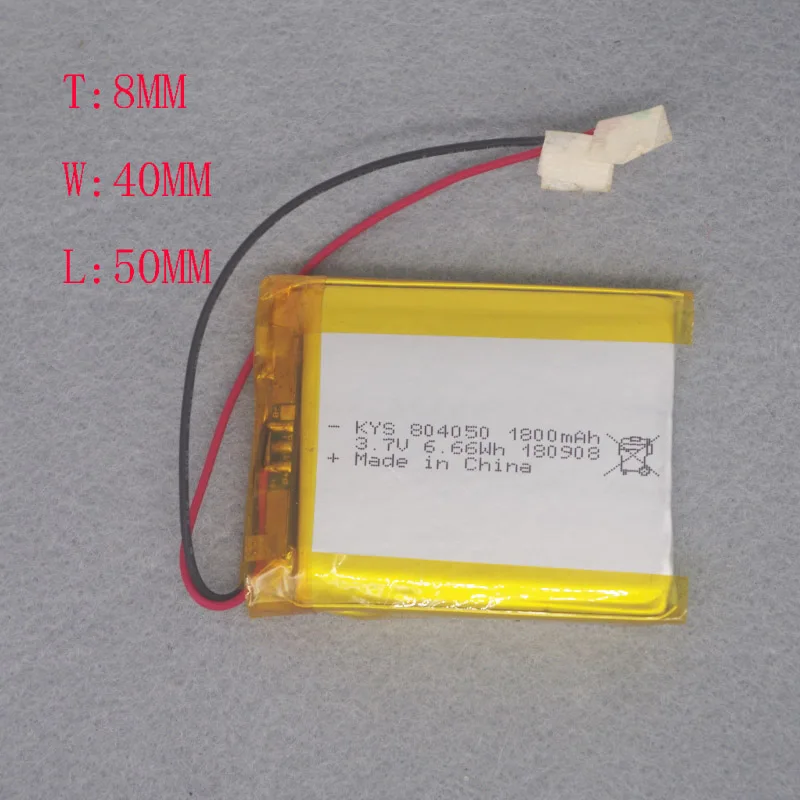 

3.7V li-polymer 804050 GPS Navigation Mobile Power Tablet 1800MAH