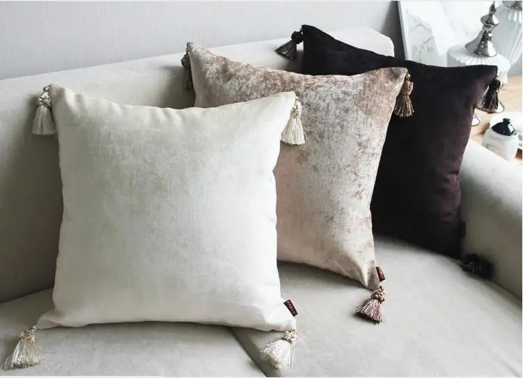 الجديد النمط الأوروبي الفاخرة بلون المنزل/المكتب/أريكة/سرير غطاء وسادة الزخرفية/رمي غطاء وسادة 45x45 سنتيمتر/60x60 سنتيمتر الجديد النمط الأوروبي الفاخرة بلون المنزل/المكتب/أريكة/سرير غطاء وسادة الزخرفية/رمي غطاء وسادة 45x45 سنتيمتر/60x60 سنتيمتر