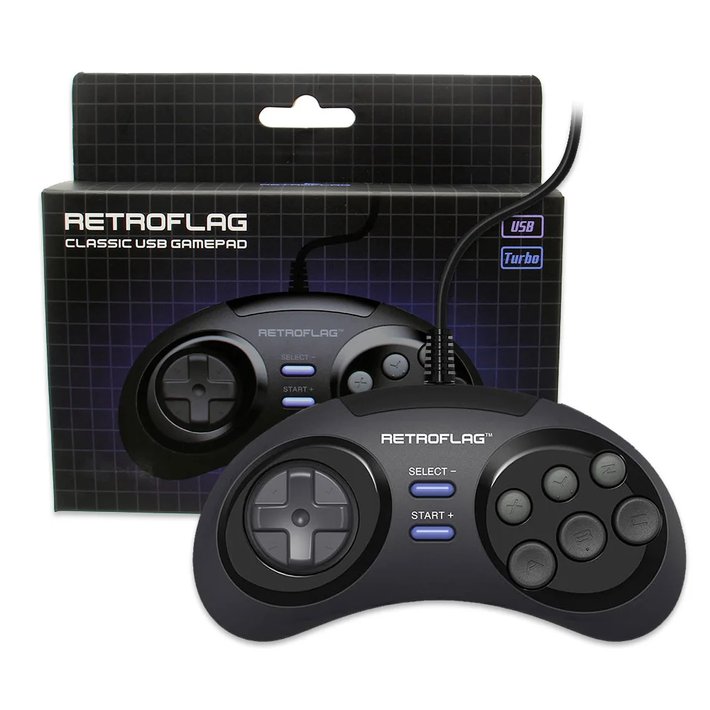 MEGAPi Case Retroflag Retropie MD Raspberry Pi игровая консоль + USB проводной геймпад игровой