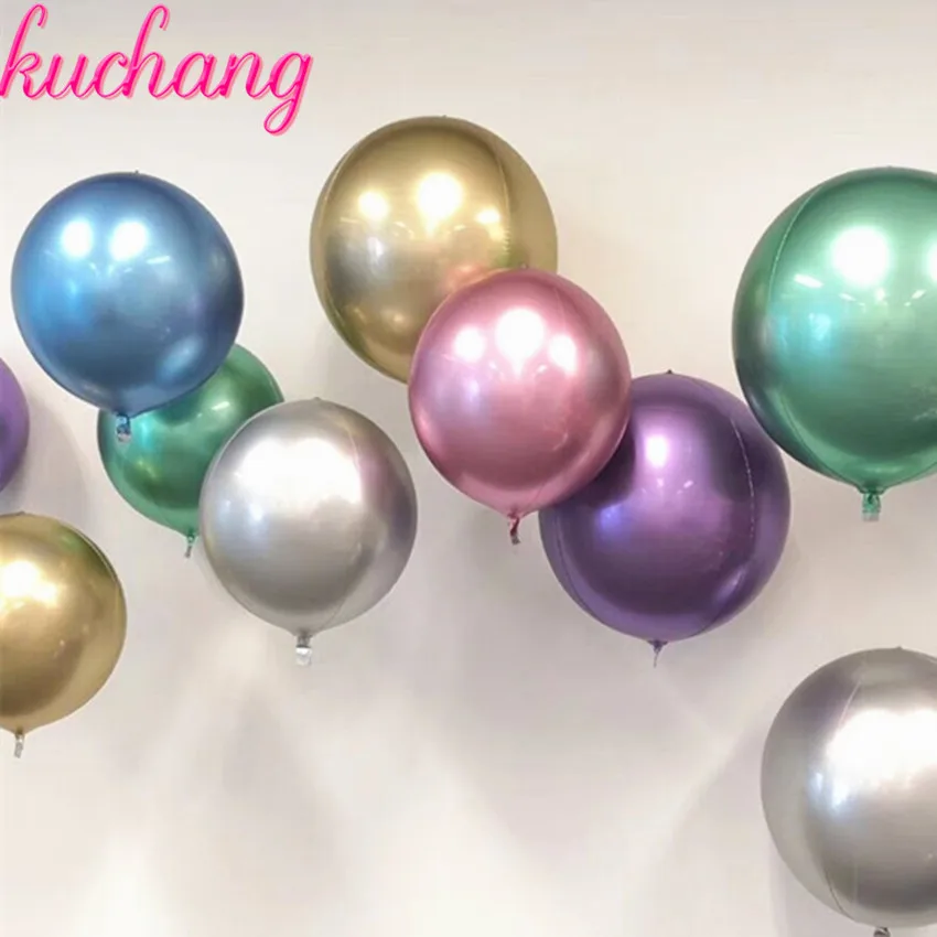 18 дюймовые металлические воздушные шары Bobo, золотые воздушные шары, 12 дюймовые металлические латексные смешанные воздушные шары для дня рождения, вечеринки, Декор, свадебные принадлежности