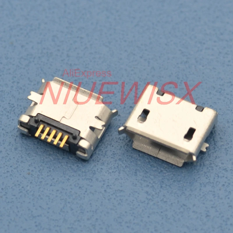 100 шт. разъем micro USB 5pin контакт SMD длинная игла 5pin SMD медный корпус порт для передачи данных порт для зарядки мини usb разъем