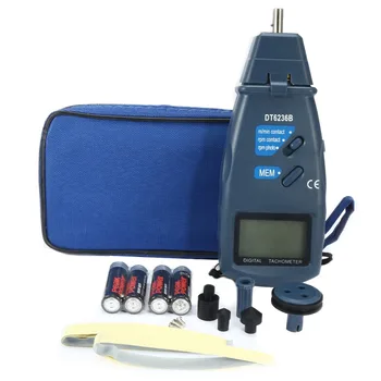 

uxcell 2 in 1 Digital Tachometer Contact/Non-Contact Tacometro Digital RPM Meter Digital 2.5 to 99,999 RPM Photo Tach w Linear