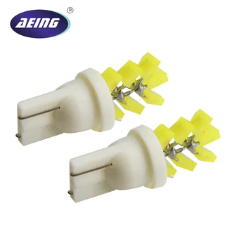

AEING 10x White Car T10 Led Bulb W5W 194 COB 7SMD Tree Shapes Car Side Wedge Clearance Reading Light Lamp 12V 24V
