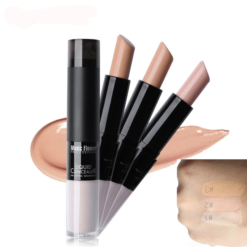 3d face Double Feature Concealer Highlighter Full Cover Creamy